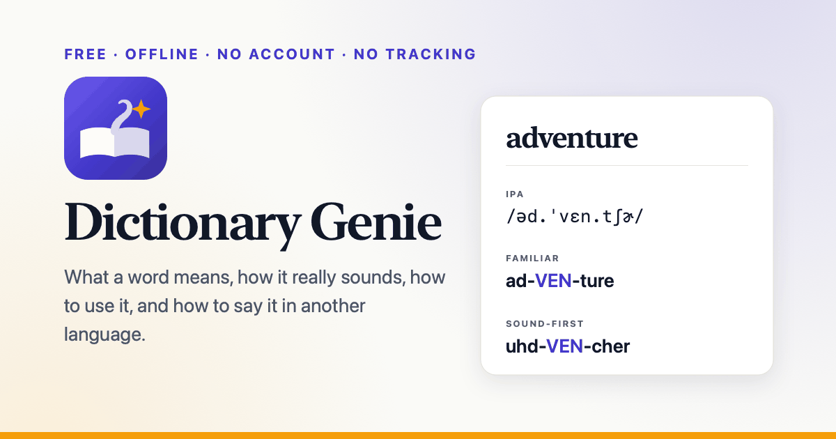 Dictionary Genie